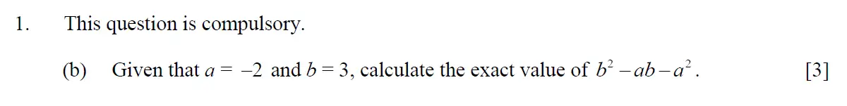 Question 2 - Eton College – 13+ Scholarship Exam 2013 – Maths A
