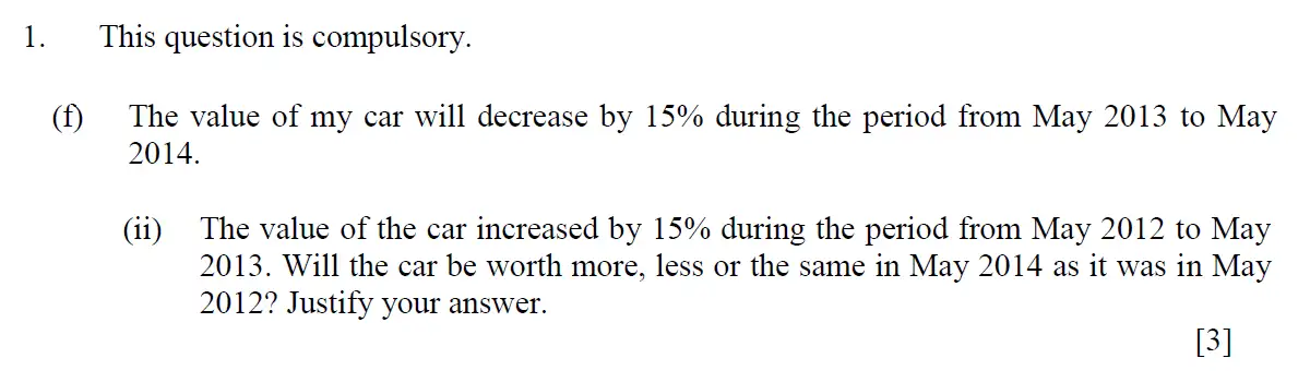 Question 9 - Eton College – 13+ Scholarship Exam 2013 – Maths A