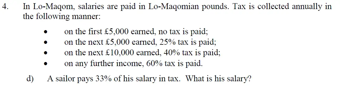 Question 12 - Eton College – 13+ Scholarship Exam 2013 – Maths B