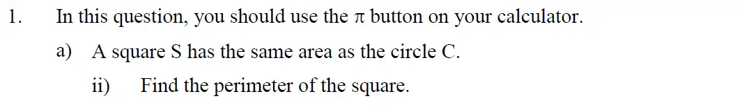 Question 2 - Eton College – 13+ Scholarship Exam 2013 – Maths B