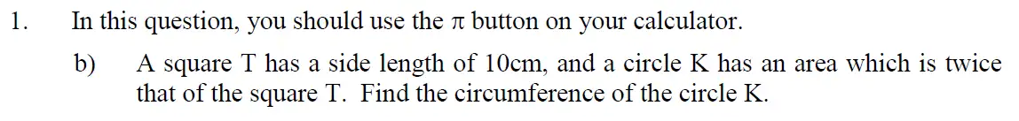 Question 3 - Eton College – 13+ Scholarship Exam 2013 – Maths B