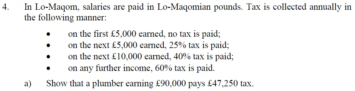 Question 9 - Eton College – 13+ Scholarship Exam 2013 – Maths B
