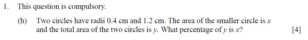 Question 11 - Eton College – 13+ Scholarship Exam 2014 – Maths A