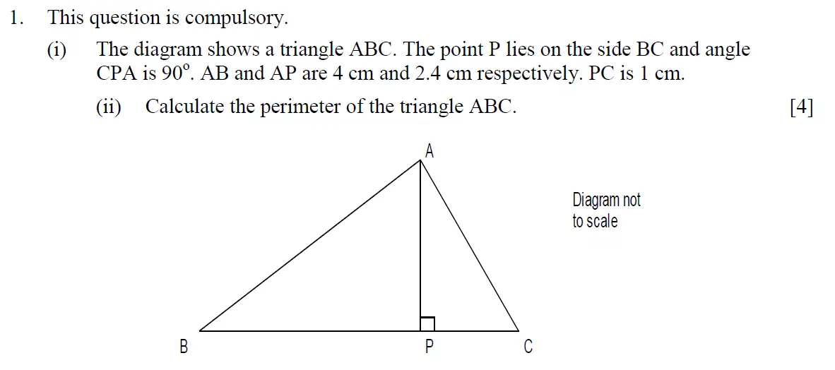 Question 13 - Eton College – 13+ Scholarship Exam 2014 – Maths A