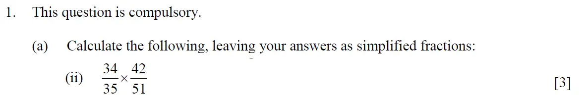 Question 2 - Eton College – 13+ Scholarship Exam 2014 – Maths A
