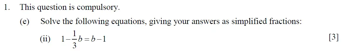 Question 7 - Eton College – 13+ Scholarship Exam 2014 – Maths A