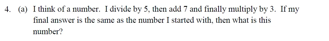Question 8 - Eton College – 13+ Scholarship Exam 2014 – Maths B
