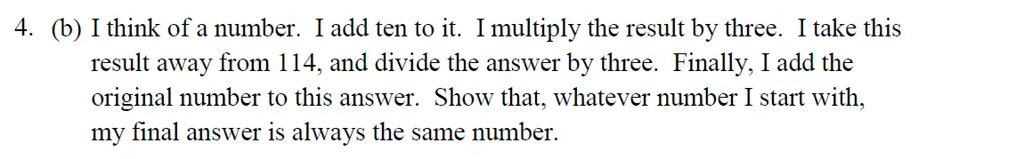Question 9 - Eton College – 13+ Scholarship Exam 2014 – Maths B