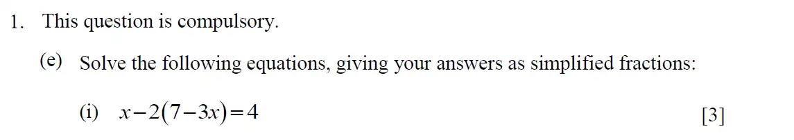 Question 8 - Eton College – 13+ Scholarship Exam 2015 – Maths A