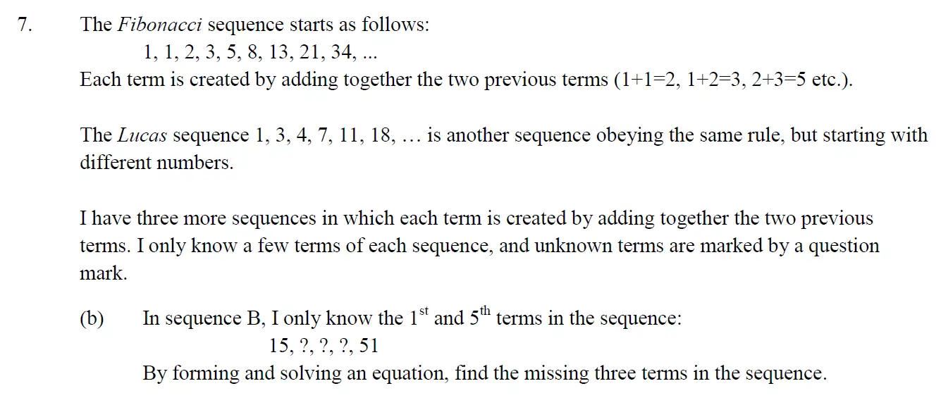 Question 18 - Eton College – 13+ Scholarship Exam 2015 – Maths B
