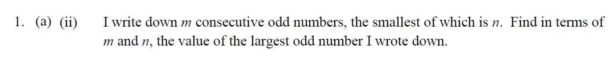 Question 2 - Eton College – 13+ Scholarship Exam 2015 – Maths B
