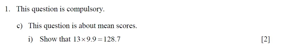 Question 5 - Eton College – 13 Plus Scholarship Exam 2016 – Maths A