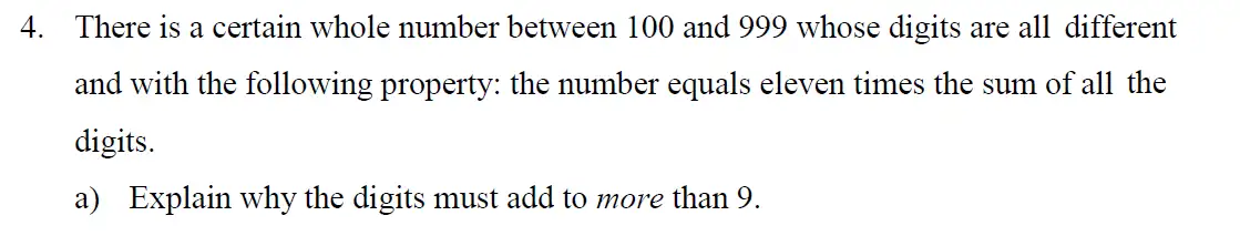 Question 10 - Eton College – 13 Plus Scholarship Exam 2016 – Maths B