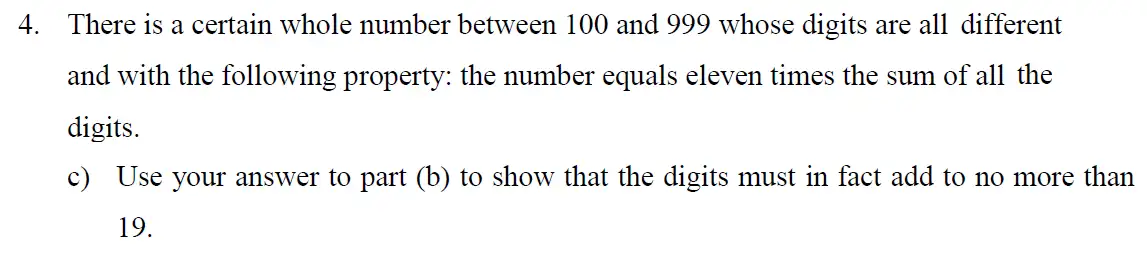 Question 12 - Eton College – 13 Plus Scholarship Exam 2016 – Maths B