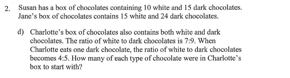 Question 10 - Eton College – 13 Plus Scholarship Exam 2017 – Maths B