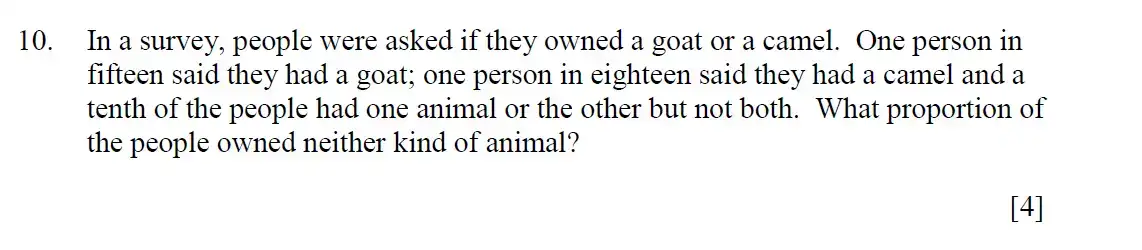 Question 12 - Eton College – 13 Plus Scholarship Exam 2018 – Maths A