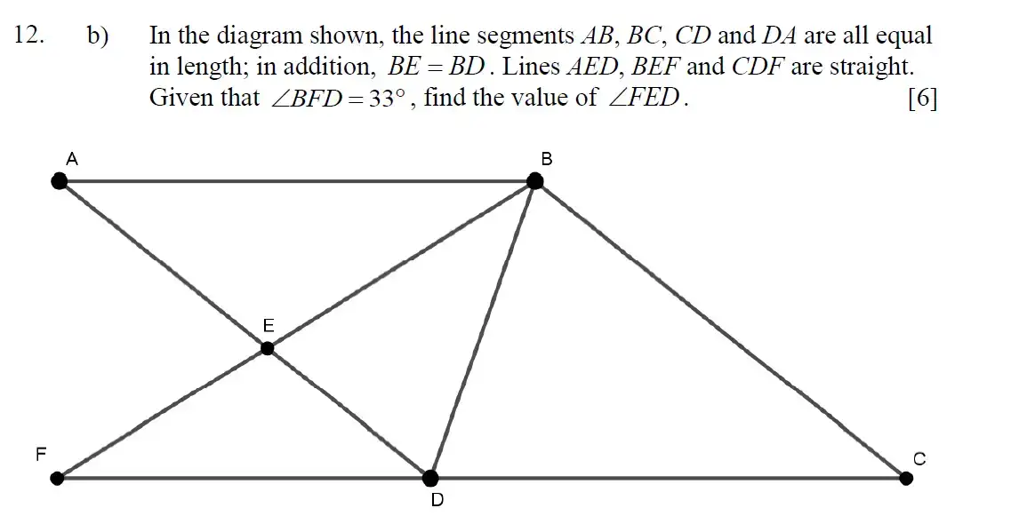 Question 17 - Eton College – 13 Plus Scholarship Exam 2018 – Maths A