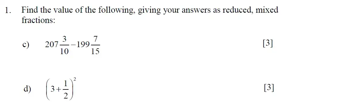 Question 2 - Eton College – 13 Plus Scholarship Exam 2018 – Maths A