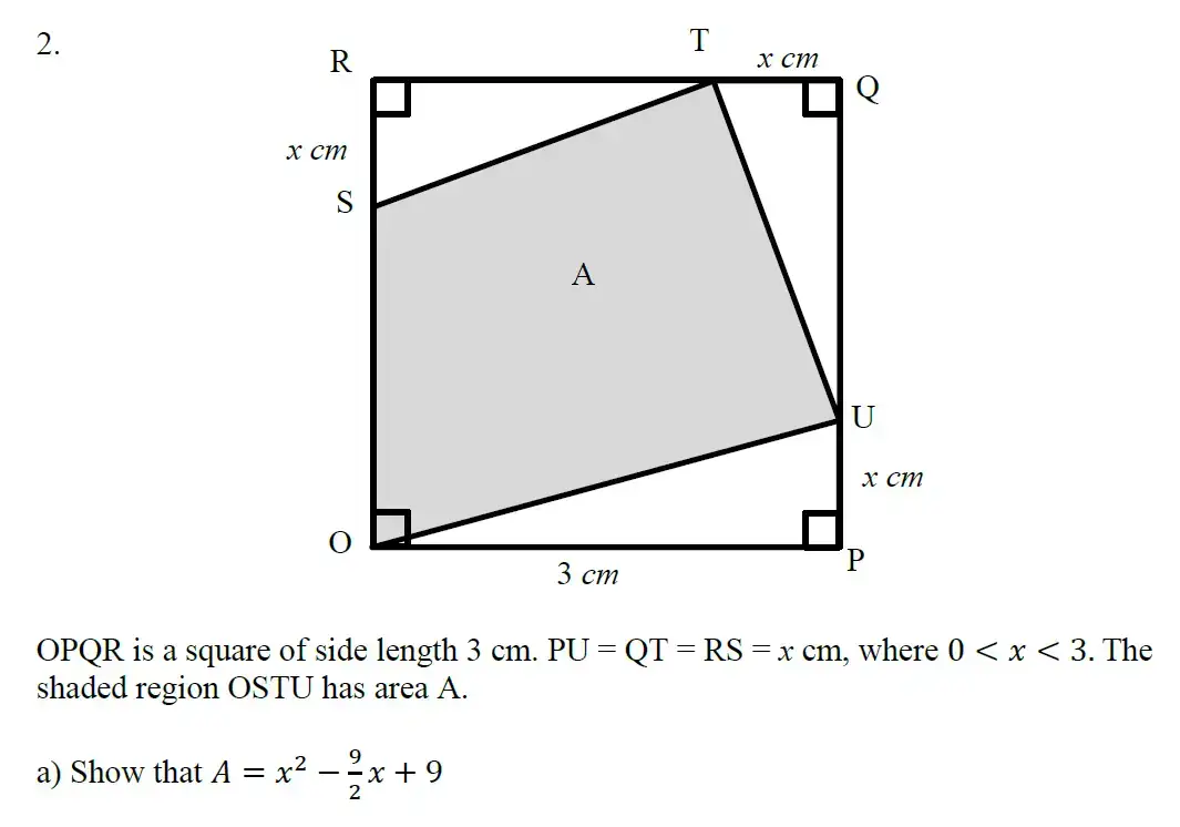 Question 4 - Eton College – 13 Plus Scholarship Exam 2018 – Maths B