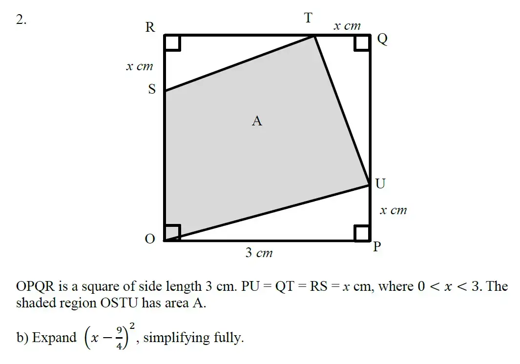 Question 5 - Eton College – 13 Plus Scholarship Exam 2018 – Maths B