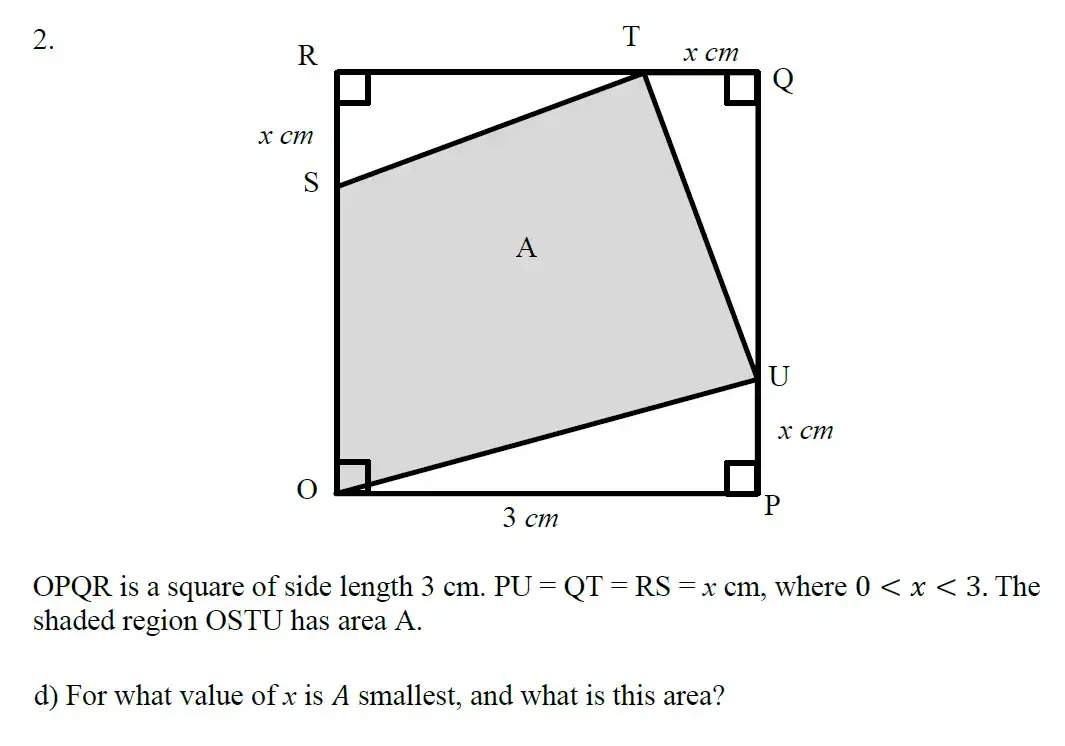 Question 7 - Eton College – 13 Plus Scholarship Exam 2018 – Maths B