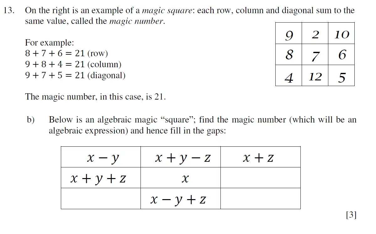 Question 25 - Eton College – 13 Plus Scholarship Exam 2019 – Maths A
