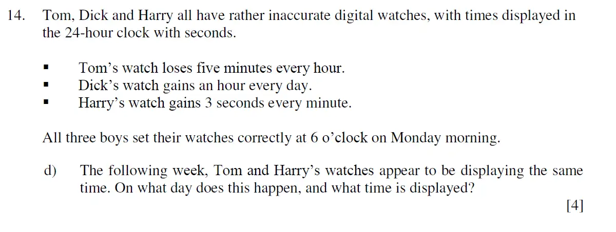 Question 30 - Eton College – 13 Plus Scholarship Exam 2019 – Maths A
