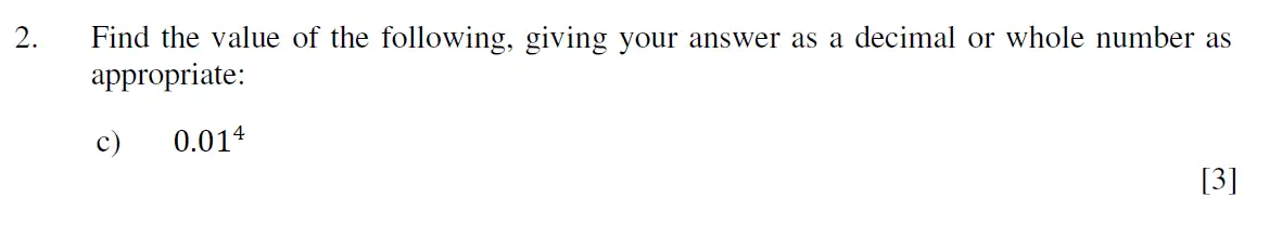 Question 6 - Eton College – 13 Plus Scholarship Exam 2019 – Maths A
