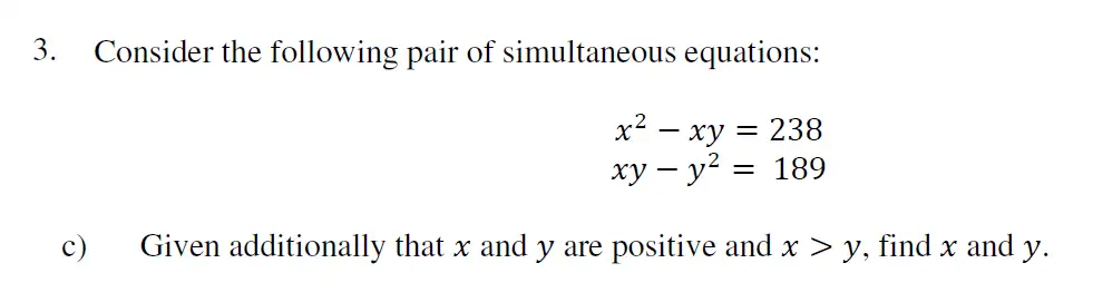 Question 10 - Eton College – 13 Plus Scholarship Exam 2019 – Maths B