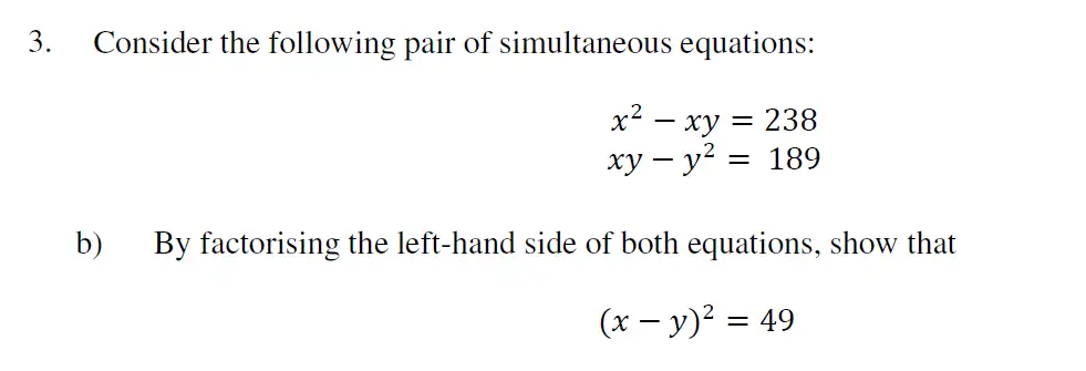 Question 9 - Eton College – 13 Plus Scholarship Exam 2019 – Maths B