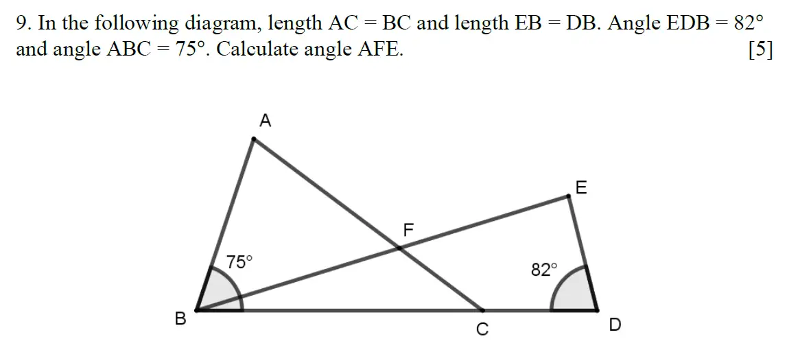 Question 11 - Eton College - 13 Plus Scholarship Exam 2020 - Maths A