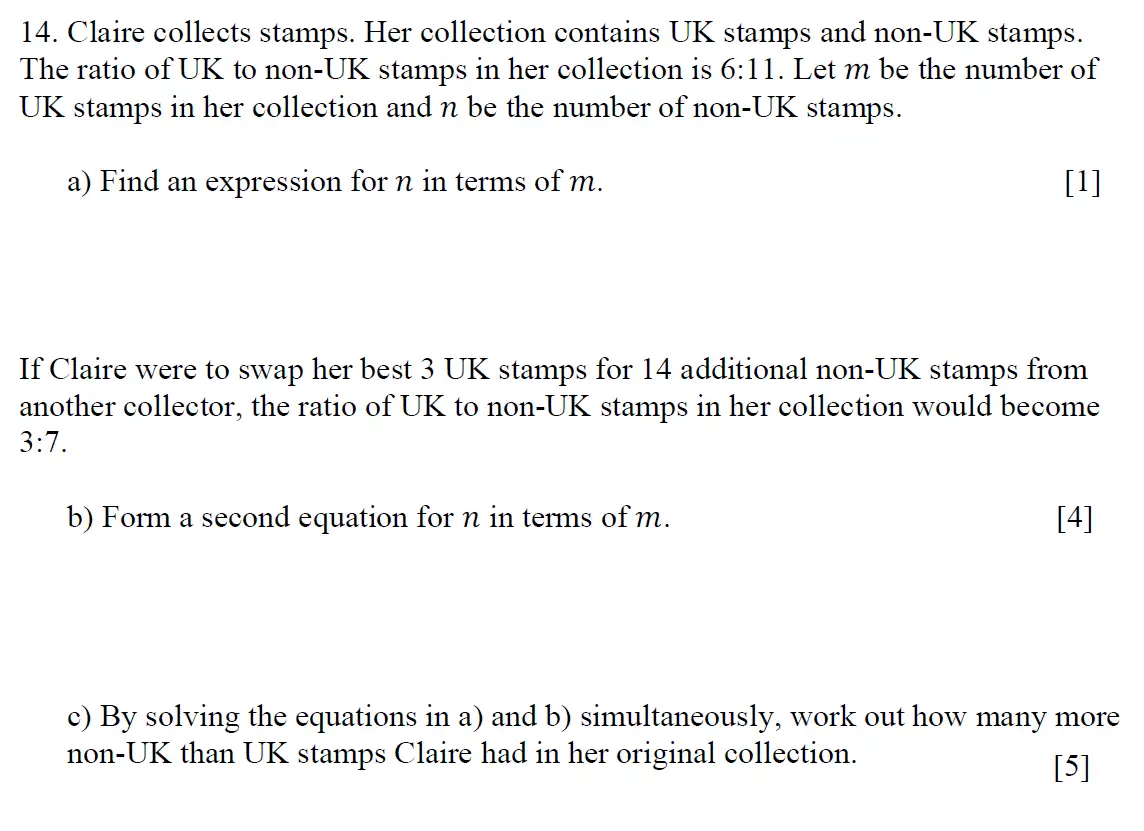 Question 16 - Eton College - 13 Plus Scholarship Exam 2020 - Maths A
