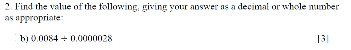 Question 3 - Eton College - 13 Plus Scholarship Exam 2020 - Maths A