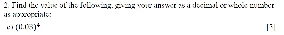 Question 4 - Eton College - 13 Plus Scholarship Exam 2020 - Maths A