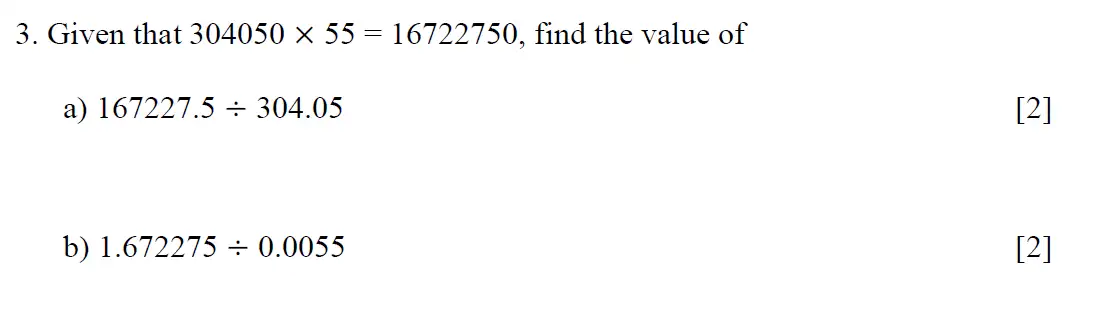 Question 5 - Eton College - 13 Plus Scholarship Exam 2020 - Maths A