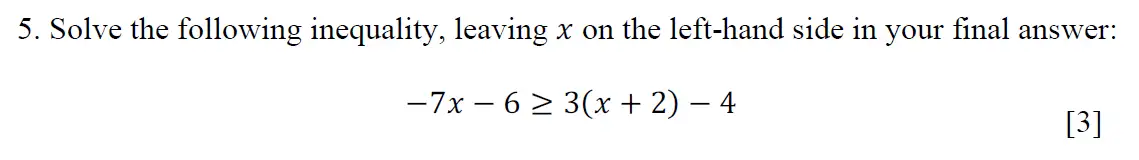 Question 7 - Eton College - 13 Plus Scholarship Exam 2020 - Maths A