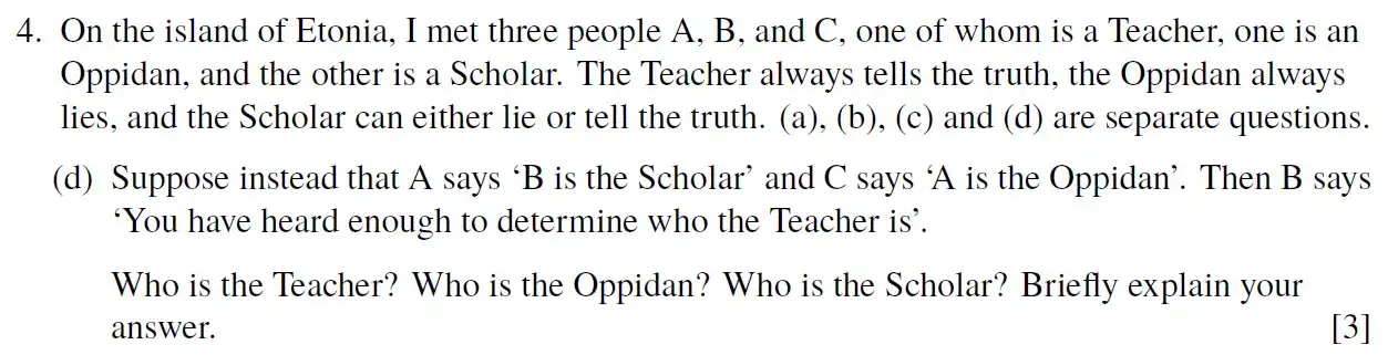 Question 11 - Eton College - 13 Plus Scholarship Exam 2020 - Maths B
