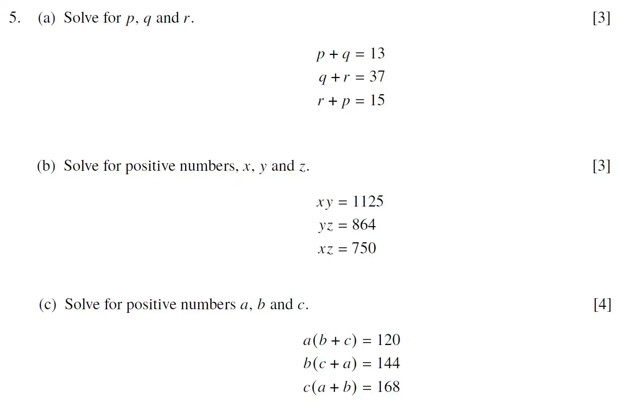 Question 12 - Eton College - 13 Plus Scholarship Exam 2020 - Maths B