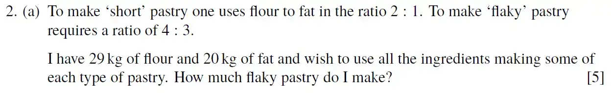 Question 4 - Eton College - 13 Plus Scholarship Exam 2020 - Maths B