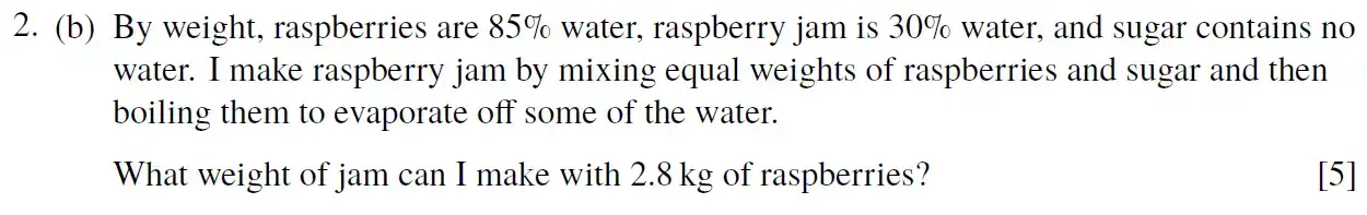 Question 5 - Eton College - 13 Plus Scholarship Exam 2020 - Maths B