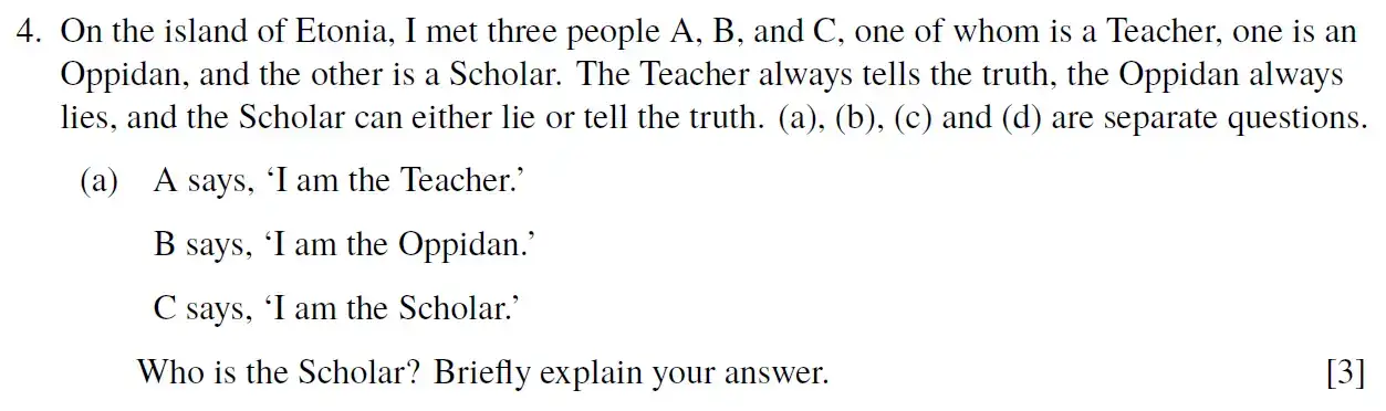 Question 8 - Eton College - 13 Plus Scholarship Exam 2020 - Maths B
