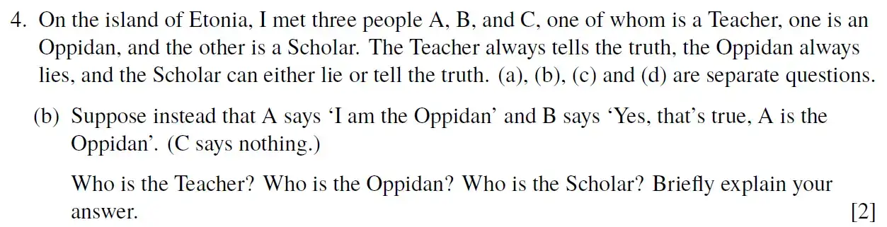 Question 9 - Eton College - 13 Plus Scholarship Exam 2020 - Maths B