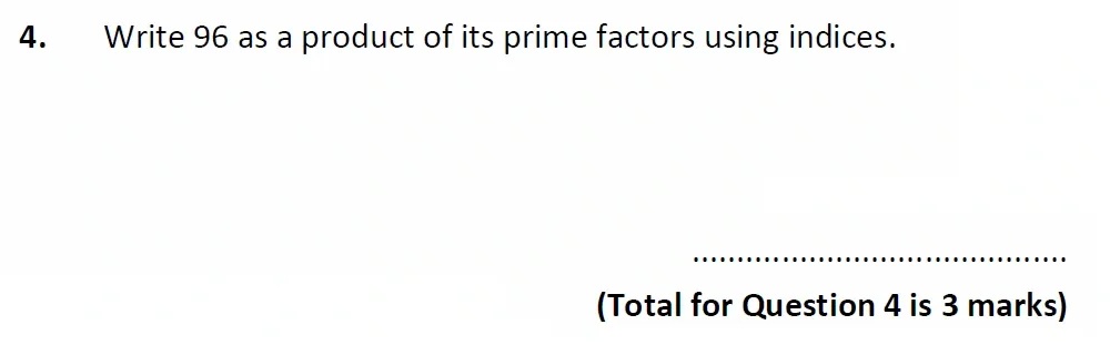 Question 04 - Glenalmond College - 13 Plus Scholarship Maths Exam 2022