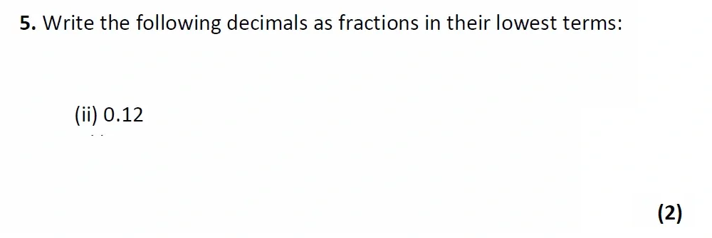 Question 05(ii) - Glenalmond College - 13 Plus Scholarship Maths Exam 2022