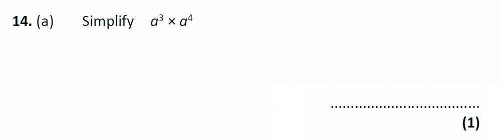 Question 14(a) - Glenalmond College - 13 Plus Scholarship Maths Exam 2022