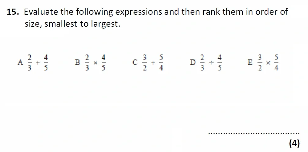 Question 15 - Glenalmond College - 13 Plus Scholarship Maths Exam 2022
