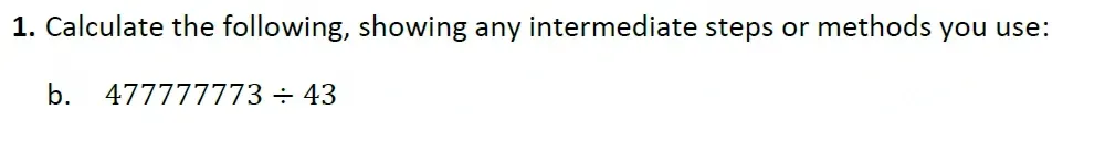 Question 01(b) - Harrow 13 Plus Maths Scholarship 2021 Paper 2