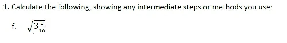 Question 01(f) - Harrow 13 Plus Maths Scholarship 2021 Paper 2