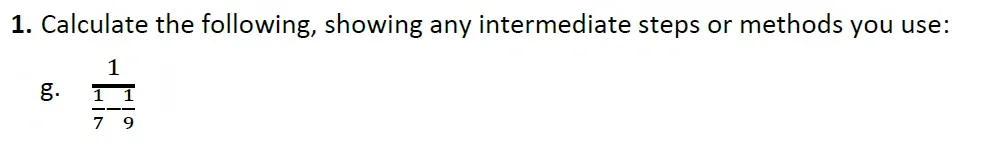 Question 01(g) - Harrow 13 Plus Maths Scholarship 2021 Paper 2