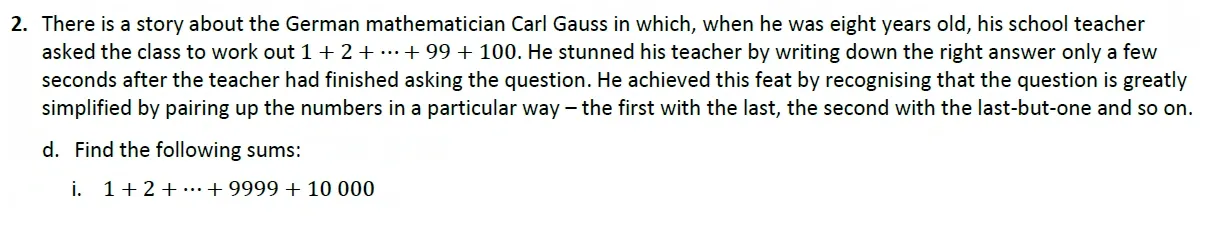 Question 02(d(i)) - Harrow 13 Plus Maths Scholarship 2021 Paper 2